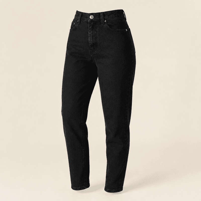 Calça Mom Jeans - Preto
