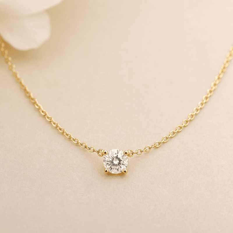 Colar Ponto de Luz Ouro 18k