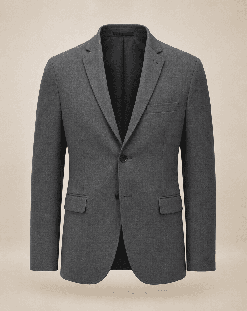 Blazer Algodão com Elastano Grafite