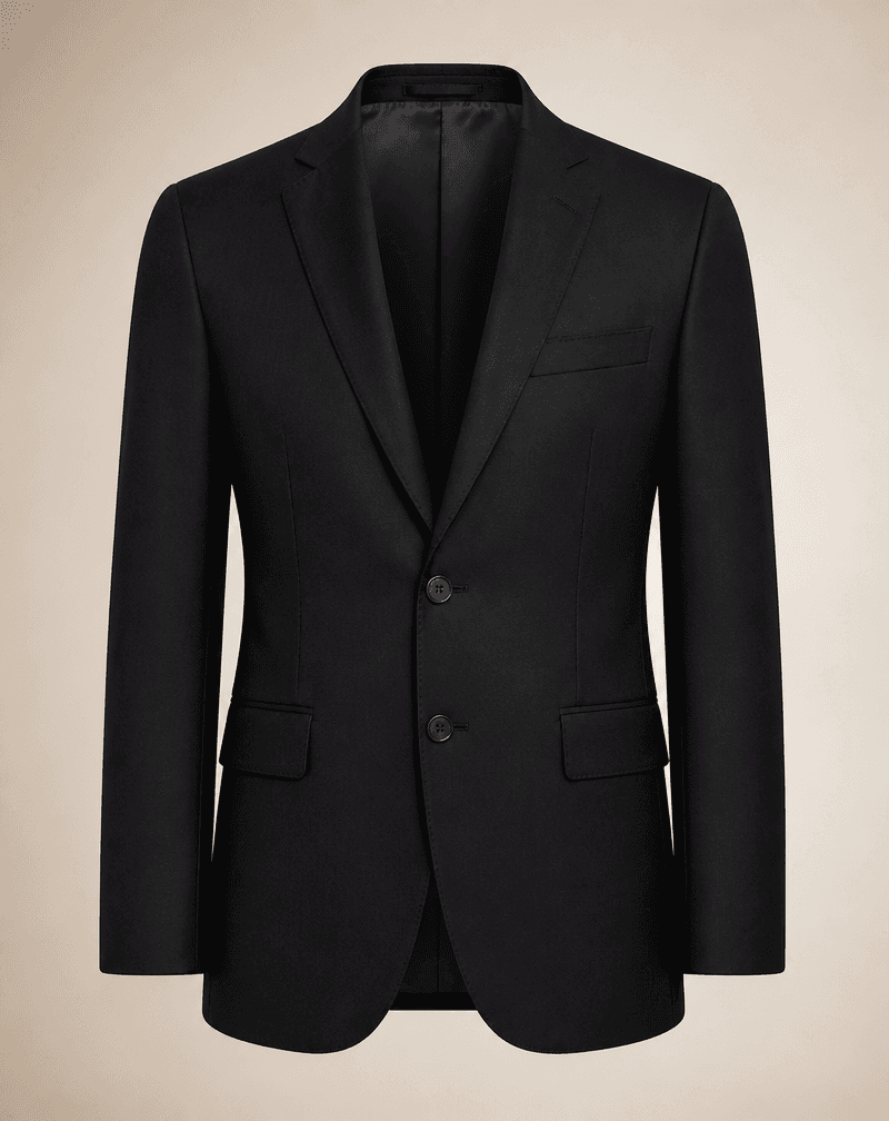 Blazer Slim Fit em Lã Fria Preto