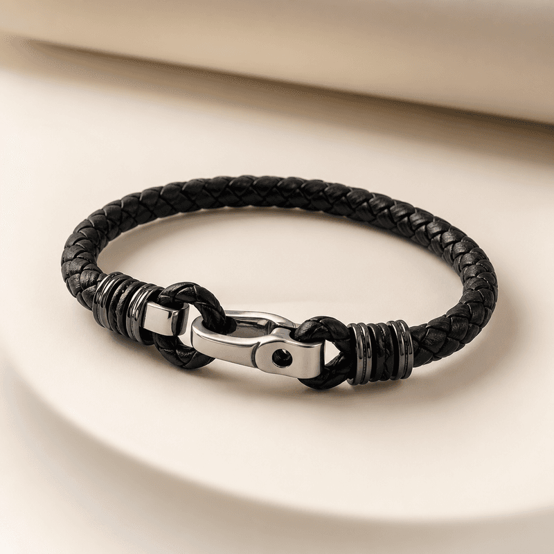 Pulseira Forza em Prata 925 com Ródio Negro