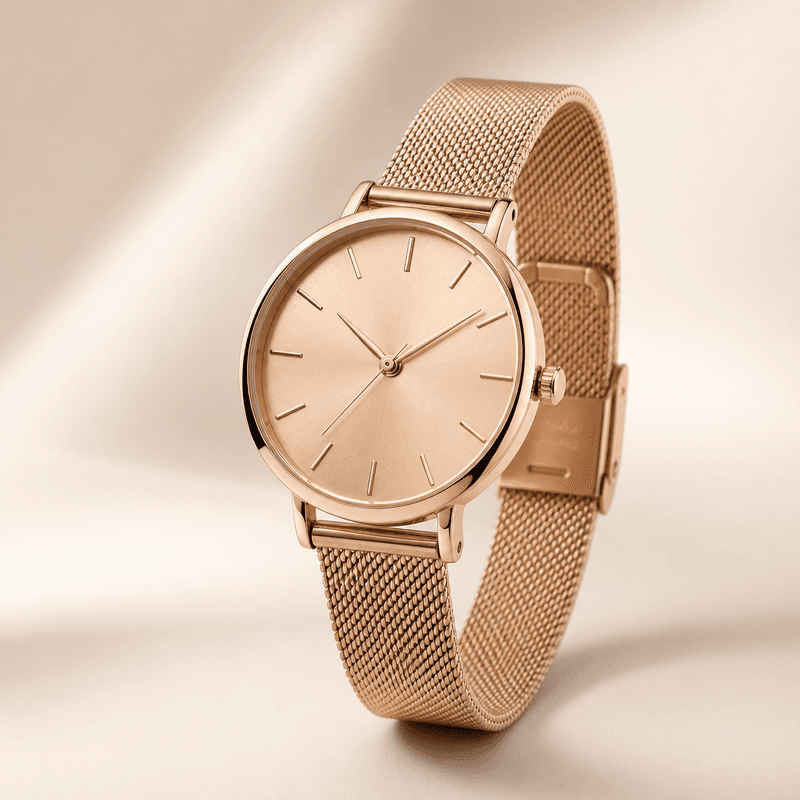Relógio Feminino Ouro Rosé