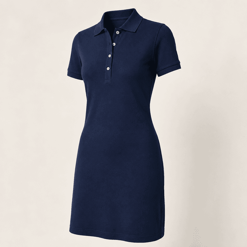 Vestido Polo - Azul Marinho